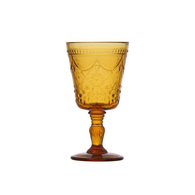 Rental store for DEBUTANTE AMBER GOBLET 10 OZ 25 in Cary NC