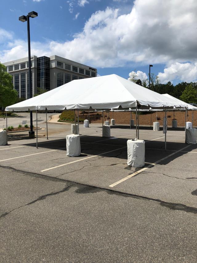 Rental store for 20 X 30 WHITE FRAME ONE PIECE in Cary NC