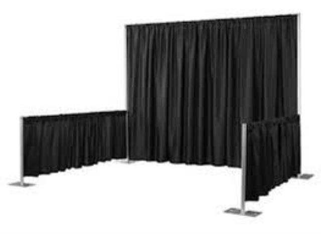 Rental store for PIPE   DRAPE, 3  TALL x 6 -10  WIDE in Cary NC