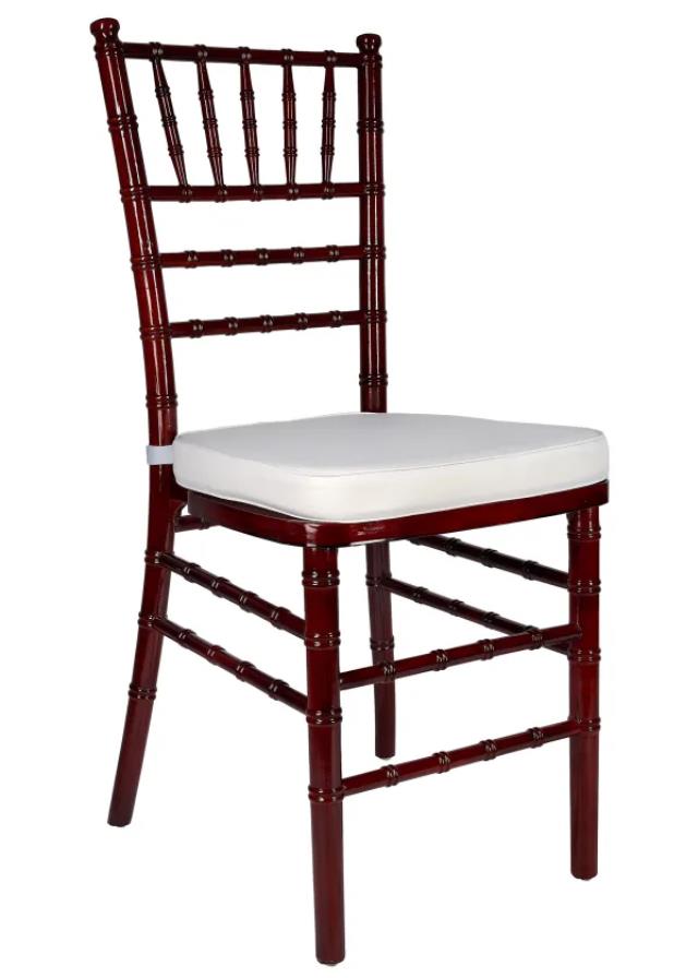 Rental store for CHAIR, MAHOGANY CHIAVARI WITH PAD in Cary NC