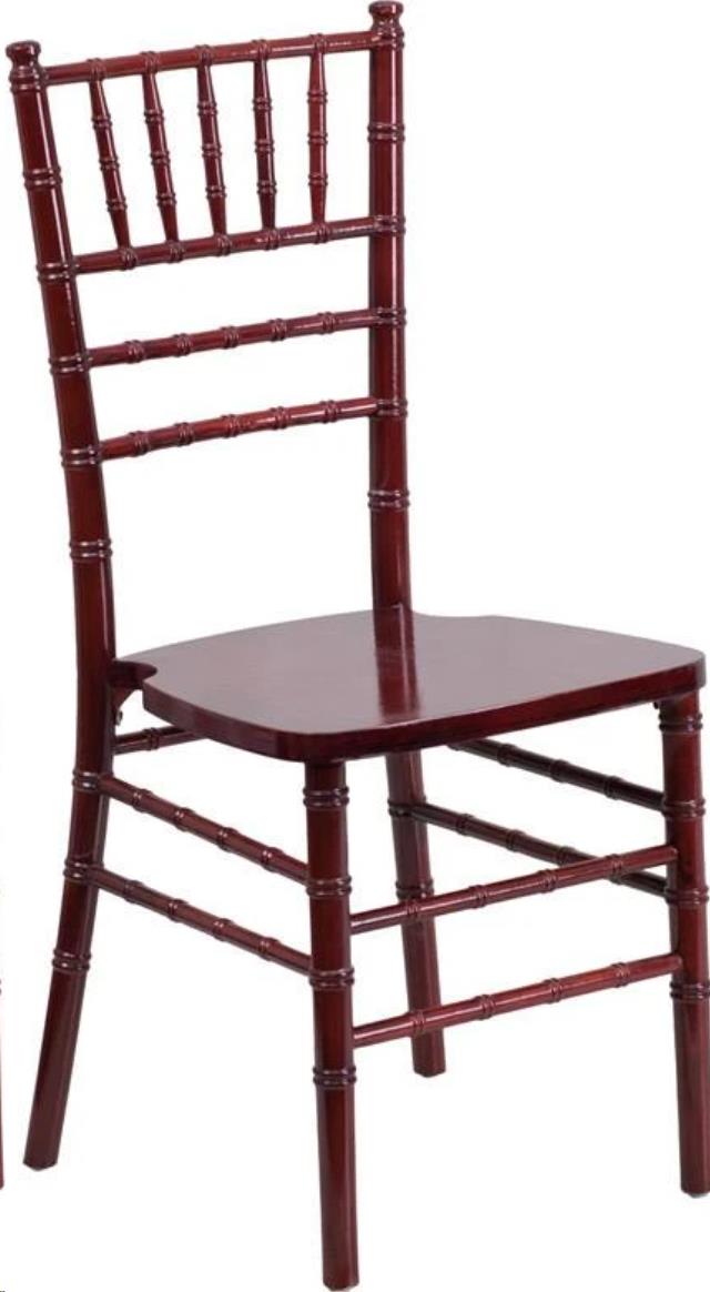 Rental store for CHAIR, MAHOGANY CHIAVARI NO PAD in Cary NC