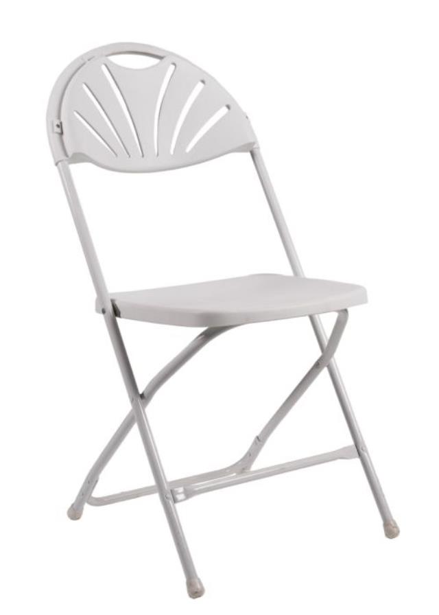 Rental store for CHAIR, WHITE FANBACK in Cary NC