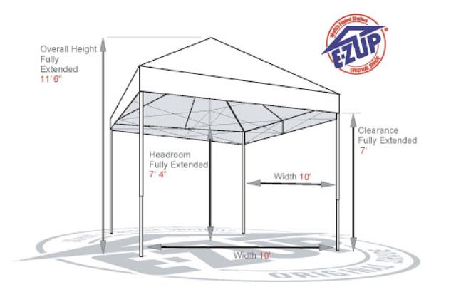 Rental store for 10 X 10 WHITE E-Z UP in Cary NC
