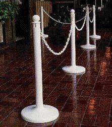 Rental store for STANCHIONS, WHITE W CHAIN in Cary NC