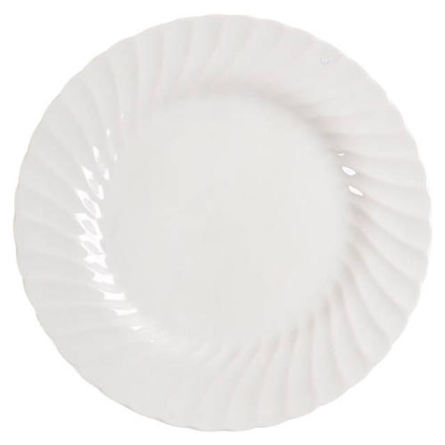 Rental store for WHITE SWIRL 7.5  SALAD PLATE  24 in Cary NC