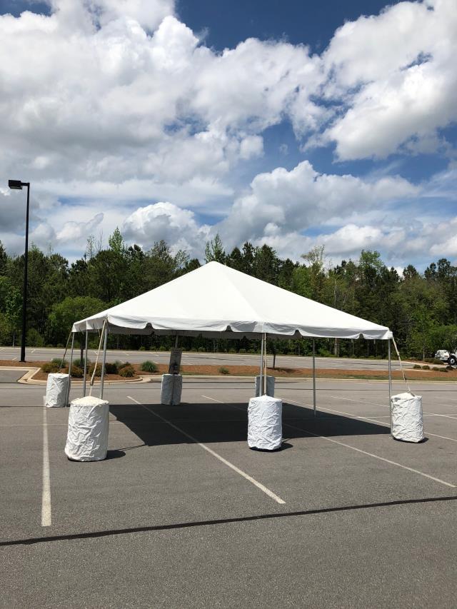 Rental store for 20 X 20 WHITE FRAME ONE PIECE in Cary NC