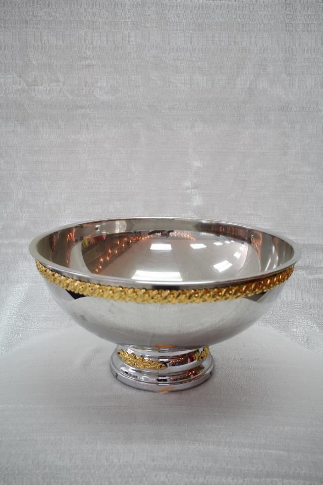 Rental store for PUNCHBOWL, 5 GAL SS w GOLDTRIM in Cary NC